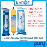 Combo 123 có lõi lọc nước Cation Resins Karofi chính hãng - Lõi lọc nước giếng - Model K8RO-H N-e118