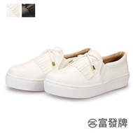 [Fufa Brand] Korean Ladies Texture Loafers Fufa Brand Loafers Casual Shoes Women Fufa Brand White Sh