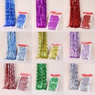 2 meters rain silk curtain birthday party decoration background wall tassel rain silk curtain