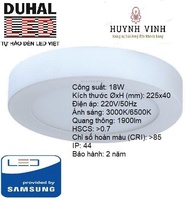 ĐÈN LED SAMSUNG PANEL ỐP TRẦN TRÒN 18W DUHAL - KDGC518