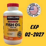 Kirkland signature Fish Oil 1000mg 400 เม็ด.