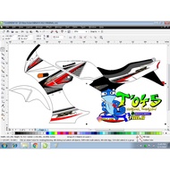 Ninja 2011 fairing thailand Striping Sticker