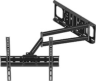 FORGING MOUNT Long Arm TV Wall Mount for 26-60 Inch Flat/Curved TVs, 25.6 Inch Extension, Swivel, Ti
