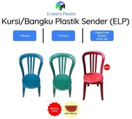 Barang Terlaris Kursi/Bangku Plastik Sender (Elp) 20 Pcs Ready