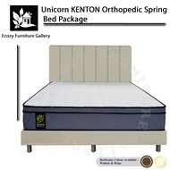 KENTON Orthopedic Spring Bed Bundle Package with 882 Divan Bedframe
