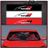 ADVAN Front Windshield Sticker / Sticker Tampal Cermin Depan Kereta - HONDA TOYOTA MITSUBISHI