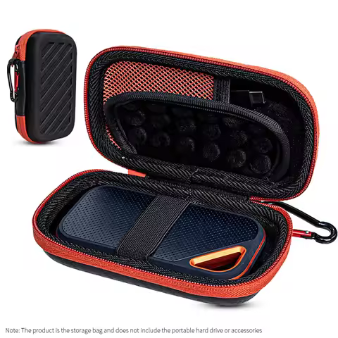 Hard EVA Storage Bag for SanDisk E80 E81 E60 E61 E30 Portable Hard Drive Protect Box External Mobile