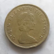 uang koin hongkong 10 cent 1982
