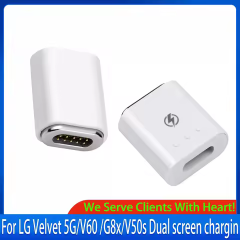 Original For LG V60 ThinQ 5G/G8X/V50S/Velvet Sub screen Magnetic adapter Adapter Charging For LG Vel