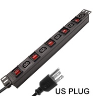 คุณภาพสูง อลูมิเนียมอัลลอย ปลั๊กไฟ ปลั๊กพ่วง มีช่องปลั๊กไฟ ปลั๊กไฟสวิตซ์แยก มีสวิตช์เปิดปิด เมตร ราง