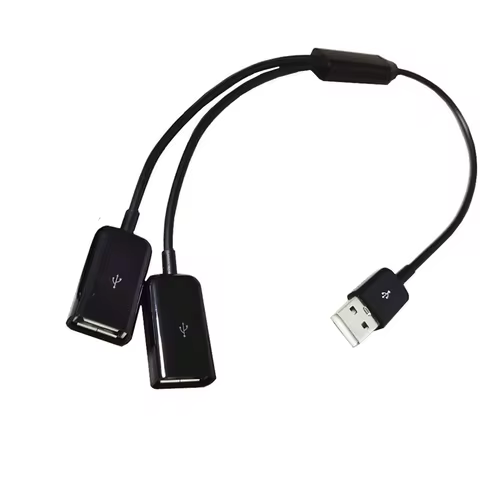 30cm USB 2.0 A Male to 2/3/4 USB A Female Y-Shaped Splitter Hub With Chip For Simultaneous Data Tran