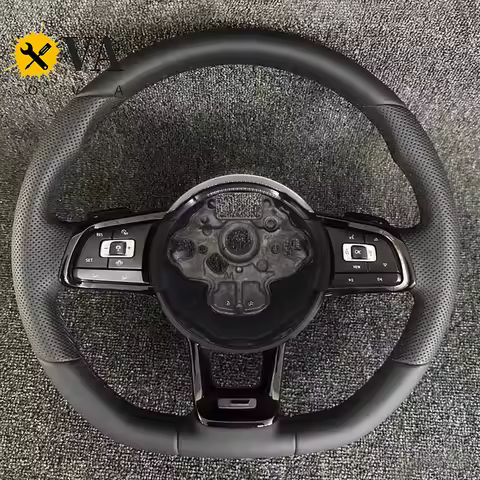 For VW Golf 7 MK7 Polo GTI 7 jetta passat R-Line Golf 6 CC Full Leather Steering Wheel
