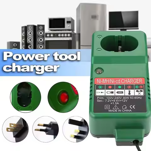 7.2V-18V Battery Charger Adapter for Makita 7.2V 9.6V 12V 14.4V 18V NI-MH NI-CD Battery