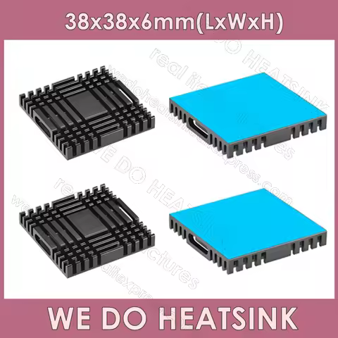 WE DO HEATSINK 38x38x6mm Without or With Thermal Pad South and North Bridge Chipset Aluminum Heatsin