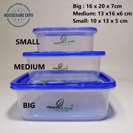 3pcs Apple Lady Food Keeper / Food Storage Box /Lunch Box/ Food Container /Bento/Plastik Bekal Bekas