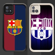 R90 Barcelona FC Casing for Realme C20 C20A C11 2021 Black and White
