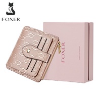 Foxer official store card holder for women coin purse leather wallet