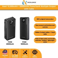 [IX] AWEI P133K | P134K 10,000mAH / 20000mAH POWERBANK Multiple Output with Cable