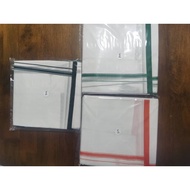 INDIAN TRADITIONAL SARATHI VESHTI 8 X 4  / 9 x 5 (PLAIN COLOR BORDER )