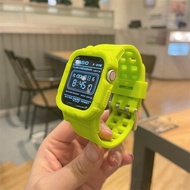 [HOT JUXXKWIHGWH 514] สายกีฬาซิลิโคนอ่อนนุ่มสำหรับ Apple Watch Series 7 SE 6 5 4 3สายรัดสร้อยข้อมือ Apple IWatch Band 41มม. 45มม. 44มม. 42มม. 38มม. 40มม