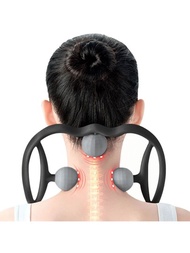 頸部按摩器 手持式指壓深層組織肩部按摩器，具有多個觸發點，可緩解疼痛
