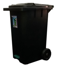 Dustbin Handy Step Bin Dustbin Flip Cover With Wheel 240L - Toyogo