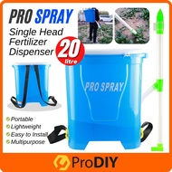 (ขายดี)เครื่องหว่านปุ๋ย ถังหว่านปุ๋ย ถังหยอดปุ๋ย ถังขนาด20ลิตร ไม่ต้องก้มให้ปวดหลัง Fertilizer sprea