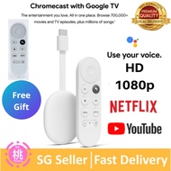 Google Chromecast with Google TV - Streaming Entertainment in 4K or HD 1080P HDR (Nest mini Bundle Options)