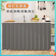 langsir tingkap murah langsir kabinet dapur Solid color kitchen cabinet curtain waterproof and oilproof cabinet cabinet door curtain, shoe rack, storage cabinet cloth curtain