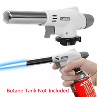 Flame Gun Butane Burner Portable Torch Lighter for Camping Hiking BBQ Outdoor(Butane Not Included)