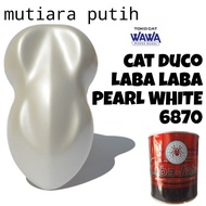 cat duco laba laba mutiara putih pearl white 6870