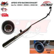 KRISS KRISS1 KRISS2 KRISS100 MR1 / EX5 DREAM - STD RACING EXHAUST EKZOS BIG HOLE OPEN RACING EZOS //