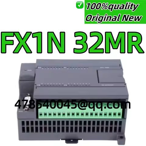 100% new original DC24V FX1N 32MR DC24V 6W 16 input 16 output Baud rate 9600 Support HMI