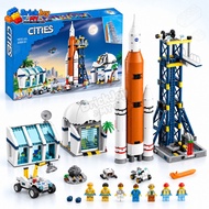 60351 Rocket Launch Center Building Blocks Set City Space Series Science Construction Model Toy Educ