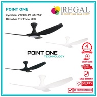 [Free remote] PO ECO Cyclone VSPEC-IV Smart Wifi Ceiling Fan with Dimmable Tri Tone LED 46"/ 52" - R