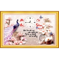 Embroidered clock painting LV3206