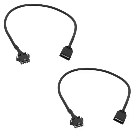 2pcs ARGB Extension Cable SM3/4Pin to 3PIN Female/SM3/4Pin Male Adapter Cord for DEEPCOOL/Lian Li PC