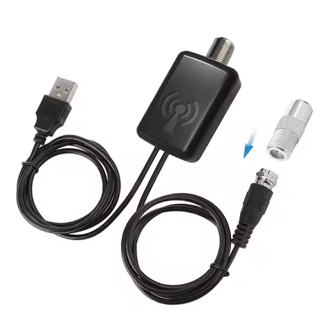 Indoor Digital HDTV Antenna Amplifier TV Booster 1080P USB VHF UHF Kit Signal Receiver Aerial