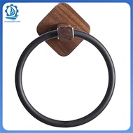 [ituoxiaodrt.8.th] Wooden Towel Ring Holder Wall Mount Self Adhesive Wood Design LB7064