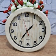 Jam Dinding OGANA WOOD 8888 Polos / jam dinding motif kayu // jam dinding minimalis // jam dinding t