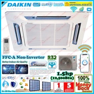 Daikin 1.5hp Ceiling Cassette Air Conditioner FFC35AV1MF & RC35BV1M & Panel BF20CBMF ((WiFi)) R32 No