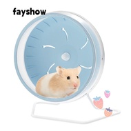 FAY Hamster Exercise Wheel, 8.27 Inch Silent Hamster Running Wheel, Non-Slip Plastics Green/Blue Small Animal Toys