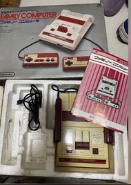 出售中古二手日版任天堂紅白機連磁碟機有火牛有說明書完全正常無需修理可以讀取磁碟