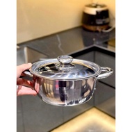 430 Stainless Steel Pot with Thick Magnetic Bottom