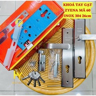 ZYENA lever lock code 60 stainless steel 304, for aluminum doors, wooden doors, 4x8 iron doors, syst