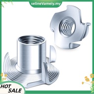 Nuts-Nuts,4-Claw Nuts for Bolts and Rod Casters,Hardware Nuts