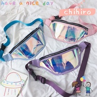 CHIHIRO Belt Bum Bag Holographic Laser  Waterproof Transparent