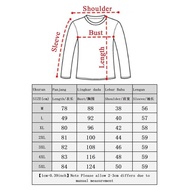 M-5XL T-shirt Perempuan Jenis Lengan Panjang Baju Saiz Besar Women's Plus Size Long Sleeve Blouse Clothes MURAH
