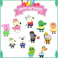 Birthday CAKE TOPPER CAKE TOPER / FADHILSOOUVENIR WOLFOO CAKE DECORATION