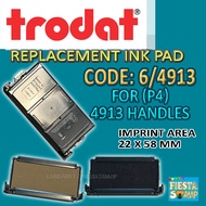 Trodat Replaecment Ink Pad ( 6/4913) for 4913 (P4) Self-inking Rubber Stamps